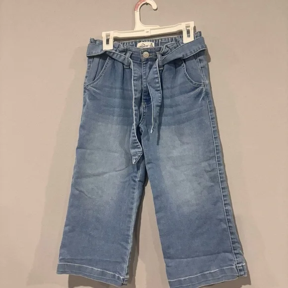 Jordache Sky Blue Wide Leg Jeans Size Girls 10 - Picture 5 of 6